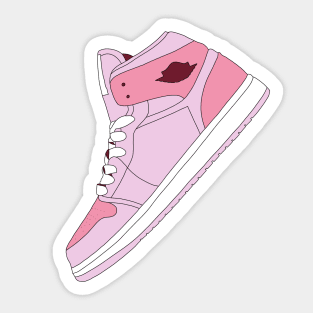 Pink sneaker Sticker